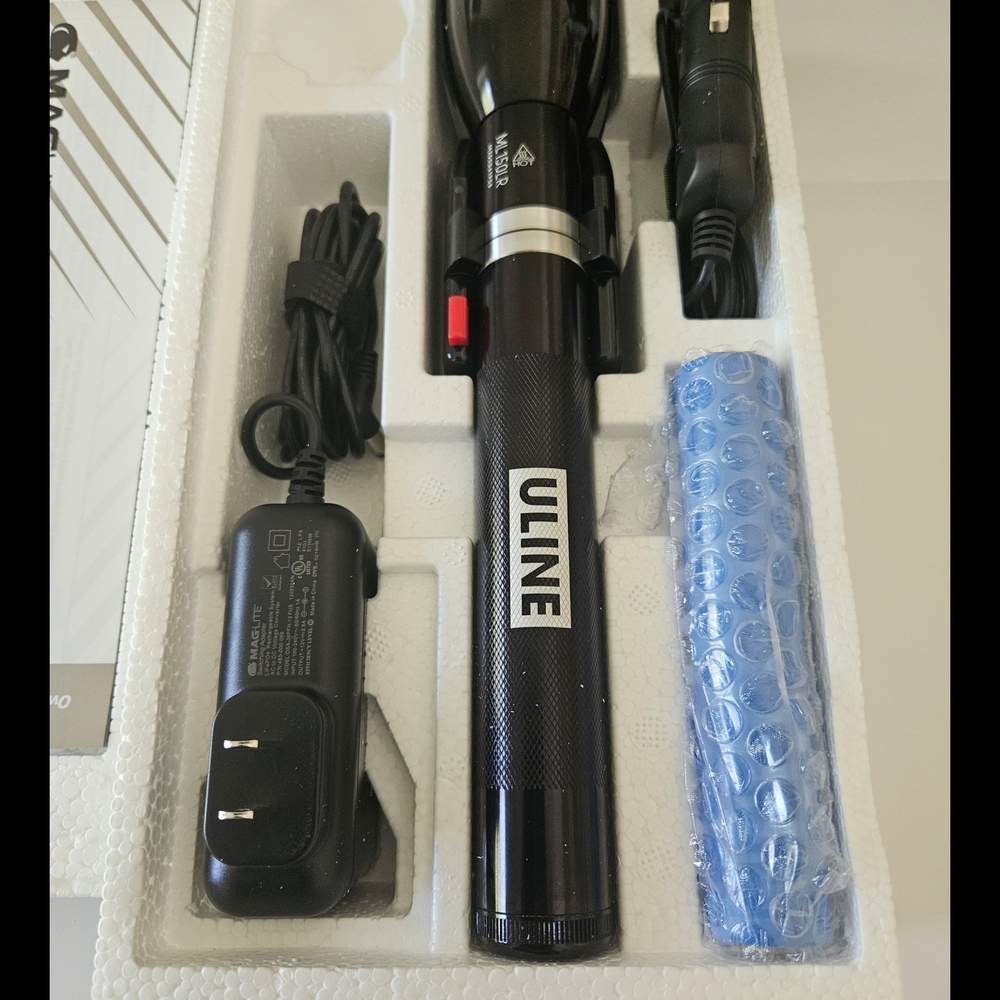 Black Rechargeable LED Flashlight